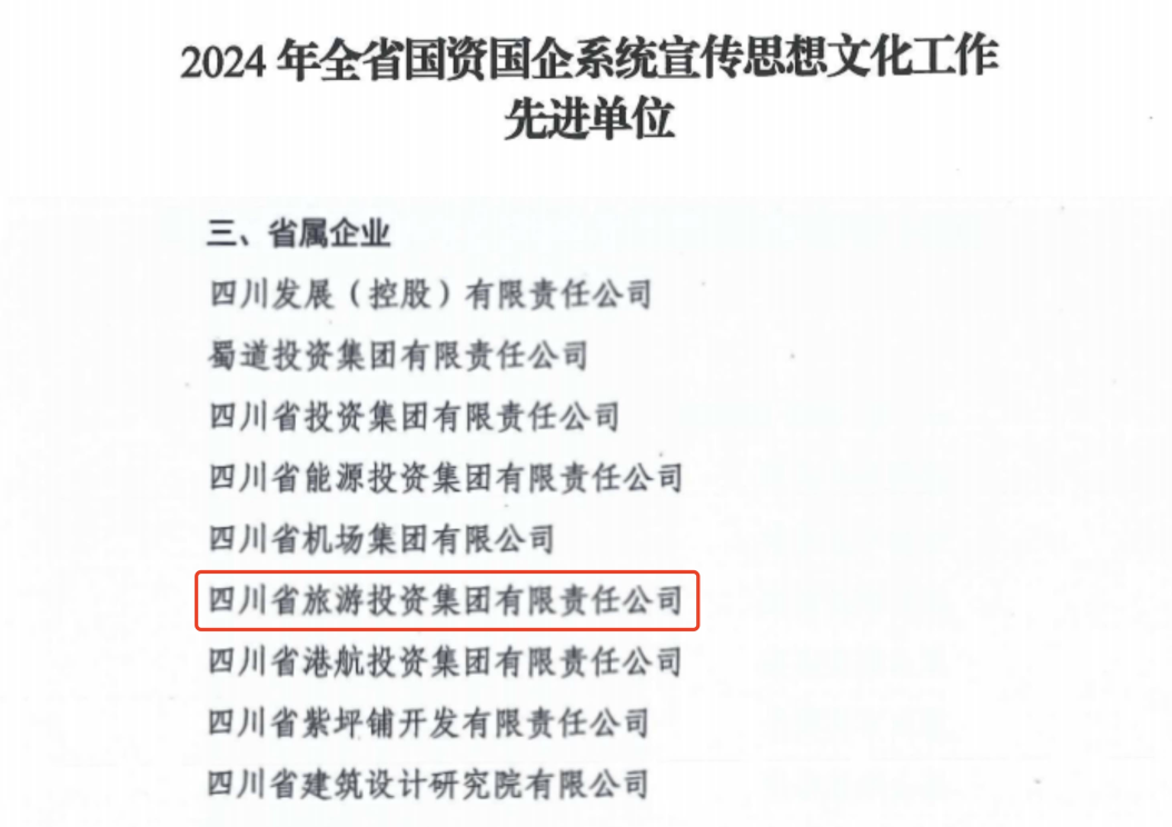 喜报！省尊龙凯时集团获评2024年全省国资国企系统宣传思想文化工作先进单位